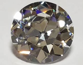 3-9mm Old European Cut Highest Quality Cubic Zirconia, Choose Size and Color- RARE - USA SELLER!