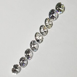 3-9mm Old European Cut Highest Quality Cubic Zirconia, Choose Size and Color RARE USA SELLER zdjęcie 4