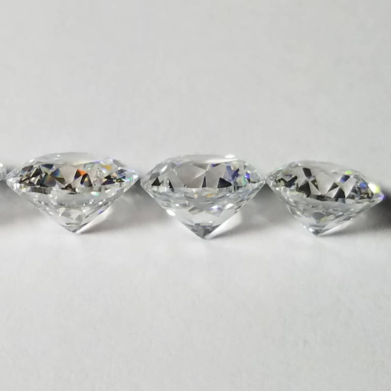 3-9mm Old European Cut Highest Quality Cubic Zirconia, Choose Size and Color RARE USA SELLER zdjęcie 6