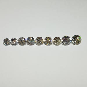3-9mm Old European Cut Highest Quality Cubic Zirconia, Choose Size and Color RARE USA SELLER zdjęcie 2