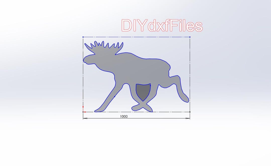 Running Moose Elk DXF DWG: CNC, Plasma, Laser & Waterjet Cut Files ...