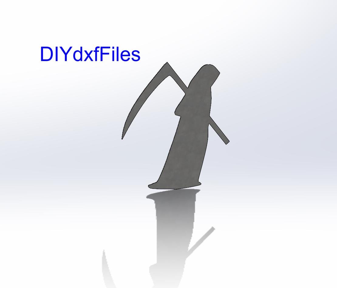 Grim Reaper DXF DWG: CNC, Plasma, Laser & Waterjet Cut Files (digital ...