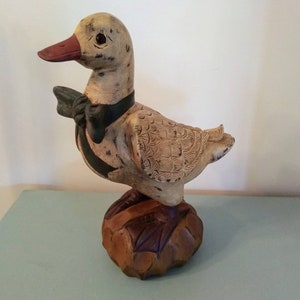 resin duck statue