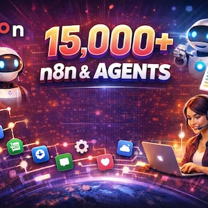 15000+ n8n Automation Templates Bundle | AI Workflows, Social Media & Marketing Automation | No-Code Business Automation Toolkit