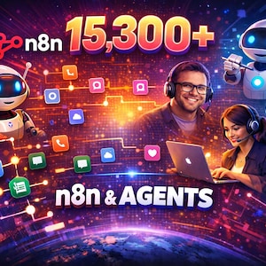 15300+ n8n Automation Templates Bundle | AI Workflow, Social Media & Marketing Automation | No-Code Business Automation Toolkit