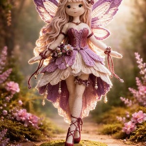Crochet Fairy Doll Butterfly Amigurumi Pattern – Luna Plush (PDF Pattern)|Inspired Fairy Amigurumi Pattern