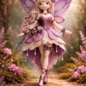 Crochet Fairy Doll Butterfly Amigurumi Pattern – Luna Plush (PDF Pattern)