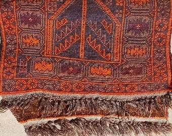 Vintage Belouch Afgani Prayer Rug
