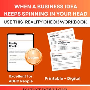 Business Idea Validation Workbook – Entrepreneur Decision Tool (Fillable PDF)