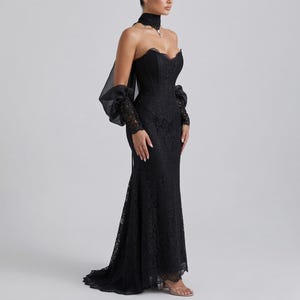 Marcille Black Dress - Etsy Canada