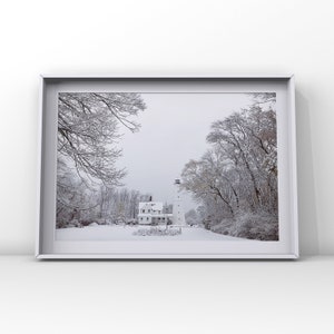 Winter Lighthouse Fine Art Print