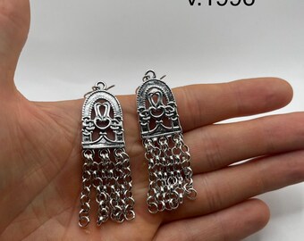 Kalevala Hämäläinen Juhlakääty Sterling Silver Earrings Vintage 1996 Finnish Dangle Scandinavian Jewelry Unique Birthday Gift Her