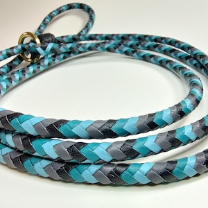 4&#39; Braided Kangaroo Leather Slip Lead