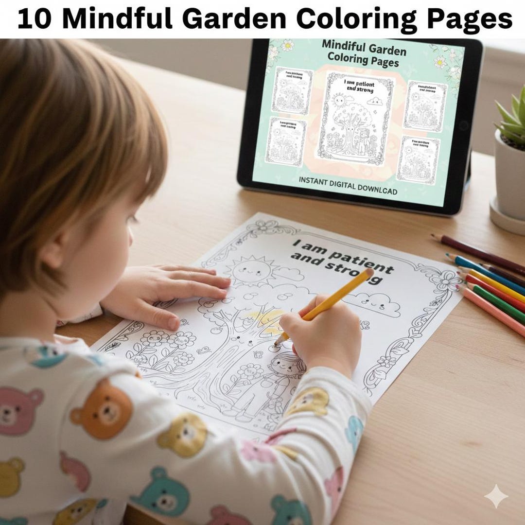 Printable Growth Mindset Garden Coloring Pages - 10 Kids Kindness ...