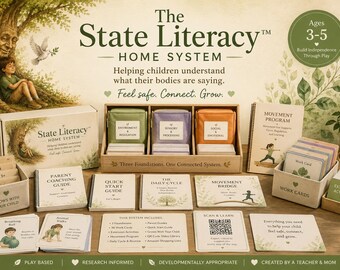 ステート・リテラシー™ ホームシステム | 3～5歳向けモンテッソーリ式学習 | 実行機能、微細運動能力、自立遊び