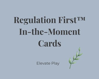 Regulation First™カード｜行動支援システム｜教室＆子育てツールキット｜自閉症と特別支援教育｜その場での対応戦略