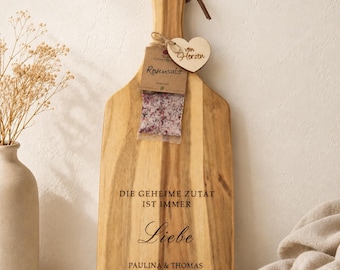 Hochzeitsgeschenk personalisiert, Schneidebrett personalisiert, Geschenk für Brautpaar, Geschenk Jahrestag, Geschenk Hochzeit, cutting board