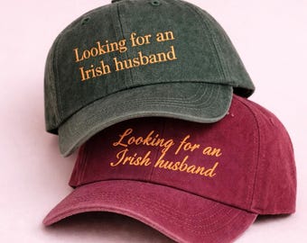 Embroidered Baseball Cap, St. Patrick's Day Irish Husband Shenanigans Hat