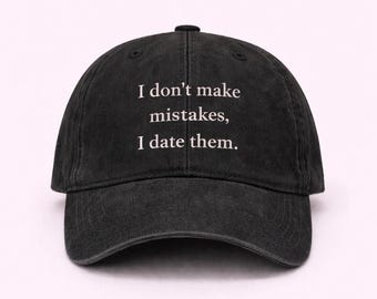 Funny Dating Hat Embroidered Cap Gift for Friend, Red flag humour custom baseball cap