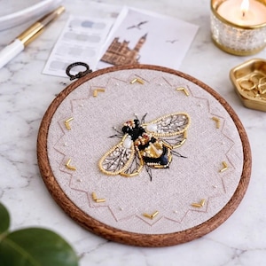 Borduurpakket kraal, kruissteek DYI, Dragonfly Bee Butterfly Craft Kit, cadeau voor haar, knutselcadeau, knutselbenodigdheden, doe-het-zelf