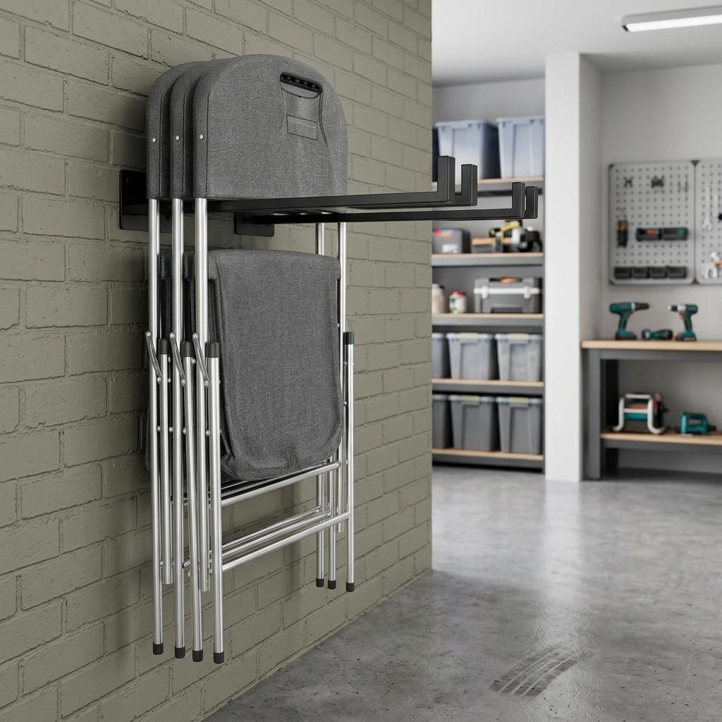 Soft Rack Chair 4 Pack Folding Chair Wall Rack Heavy Duty - Etsy