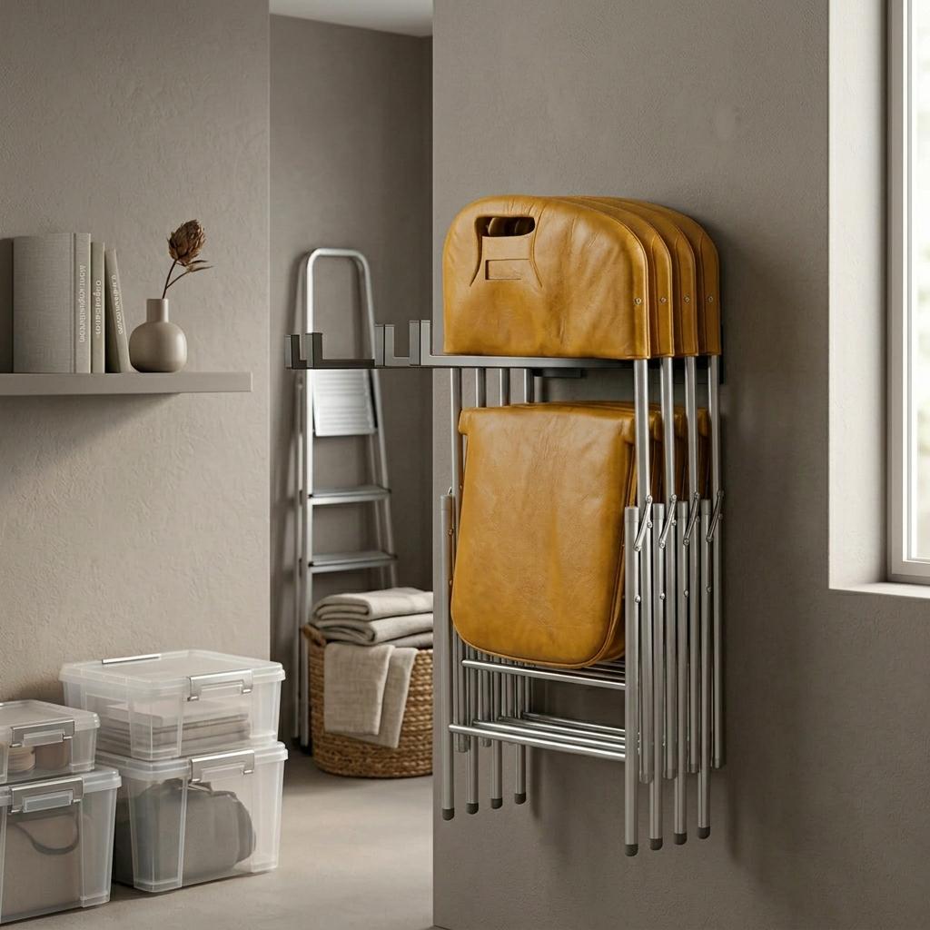 Soft Rack Chair 4 Pack Folding Chair Wall Rack Heavy Duty - Etsy