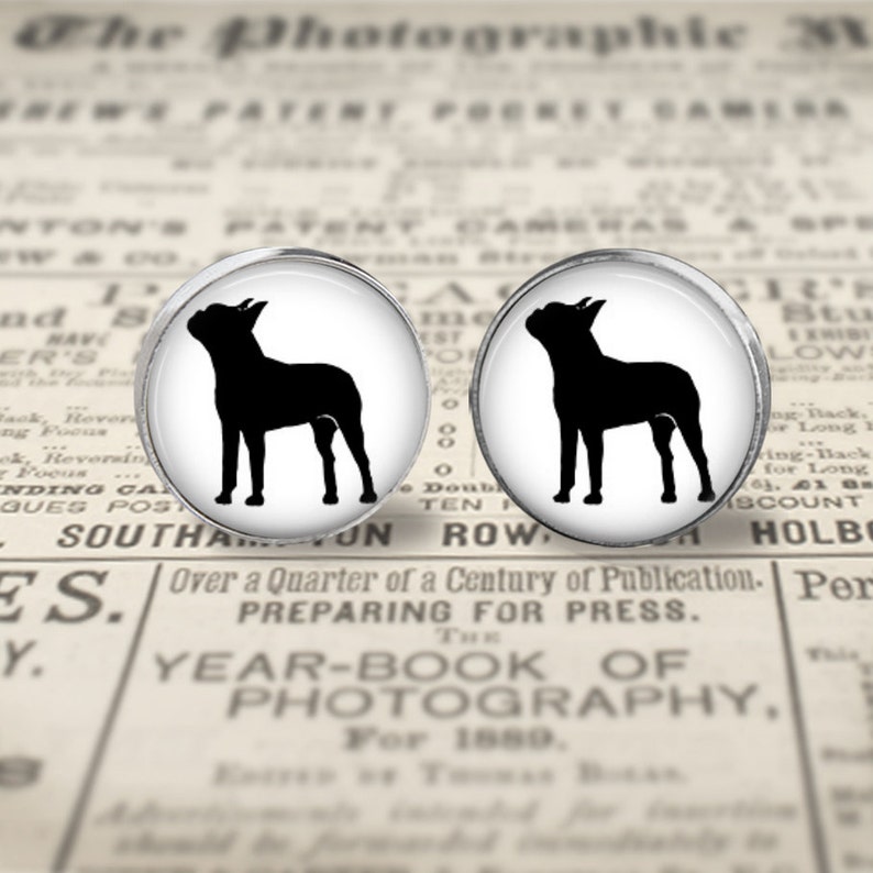 Your Boston Terrier Dog's Photo on Earrings image 2