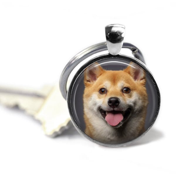 Your Shiba Inu Dog's Photo on a Keychain