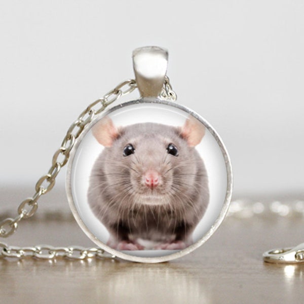 Your Pet Rat's Photo on a Pendant Necklace