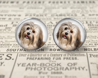 Your Havanese Dog's Photo on Earrings