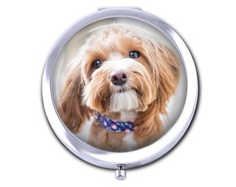 Your Dog's Photo on a Compact Mirror