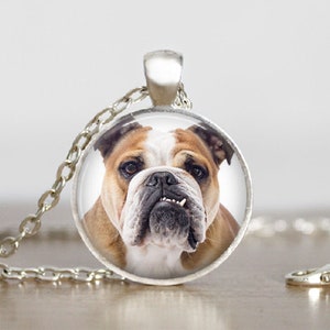 Your English Bulldog’s Photo on a Pendant Necklace - Etsy
