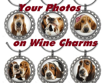 Custom from YOUR Photos Wine Charms