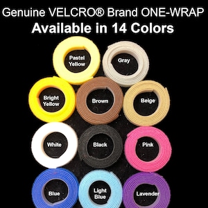By the yard - Genuine VELCRO® Brand Hook and Loop Fastener - Single Color by the Yard  - Your Choice - Doll Closure