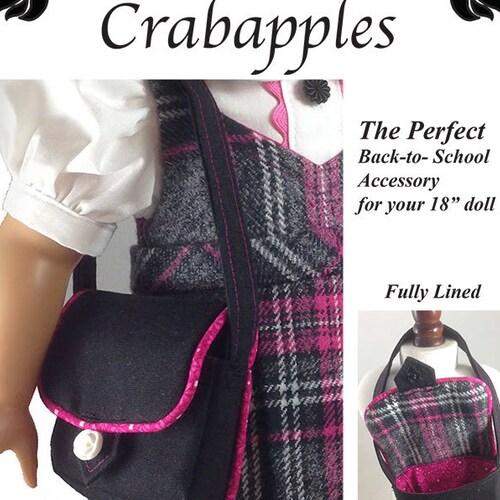 Messenger Bag for 18 Inch Doll Pattern American Girl or Boy Etsy