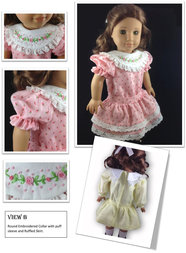 Garden Party Doll Dress 18 Dolls PDF Instant Download Etsy