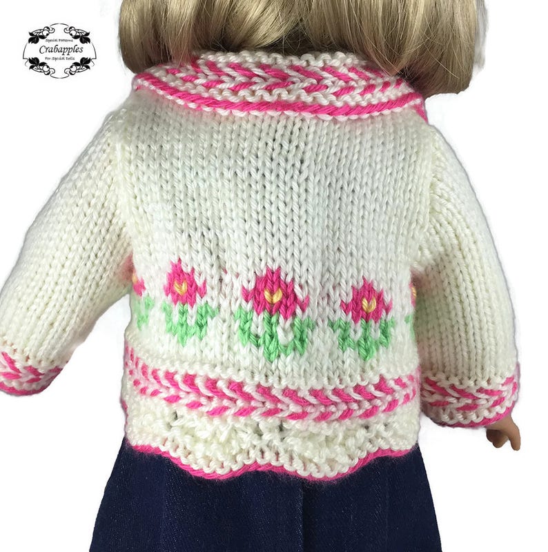 Fair Isle Doll Sweater Knitting Pattern 18 inch doll Etsy