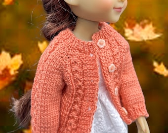 Hand Knit Doll Sweater, Fits Ruby Red Fashion Friends, 14.5" Doll
