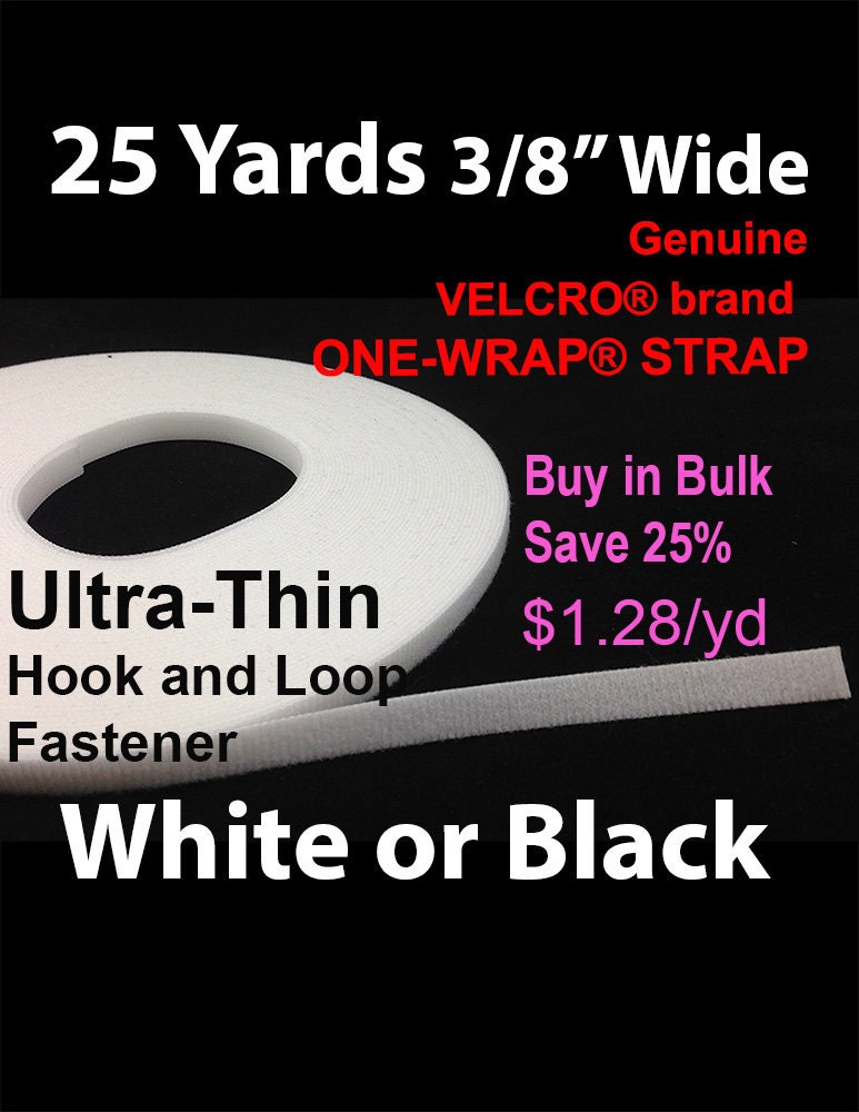 Ultra Thin VELCRO® Brand Double Sided Hook and Loop Tape 3 Yards 3