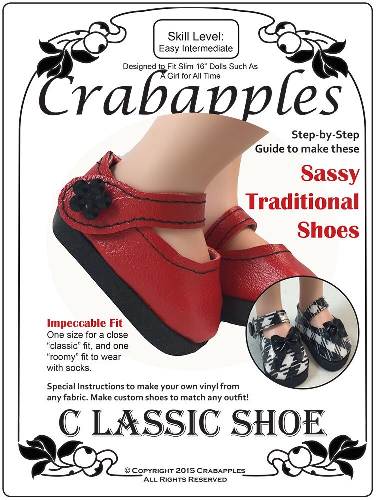 Classic Shoes - A Girl for All Time - PDF Pattern - Mary Janes - AGAT - Dress Shoes