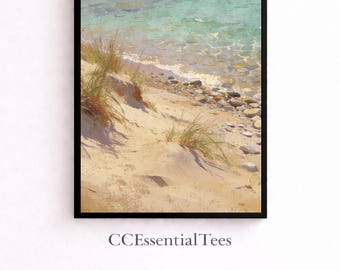 Coastal Ocean Wall Art Printable Set | Watercolor Beach Print | Nautical Decor | Digital Download | Living Room Art | Coastal Home Decor