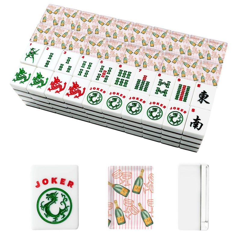 Champagne More Bubble Please American Mahjong Tiles image 2
