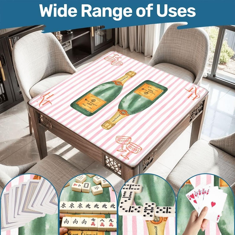 Personalized Mahjong Mat Champagne 33"x33" image 5