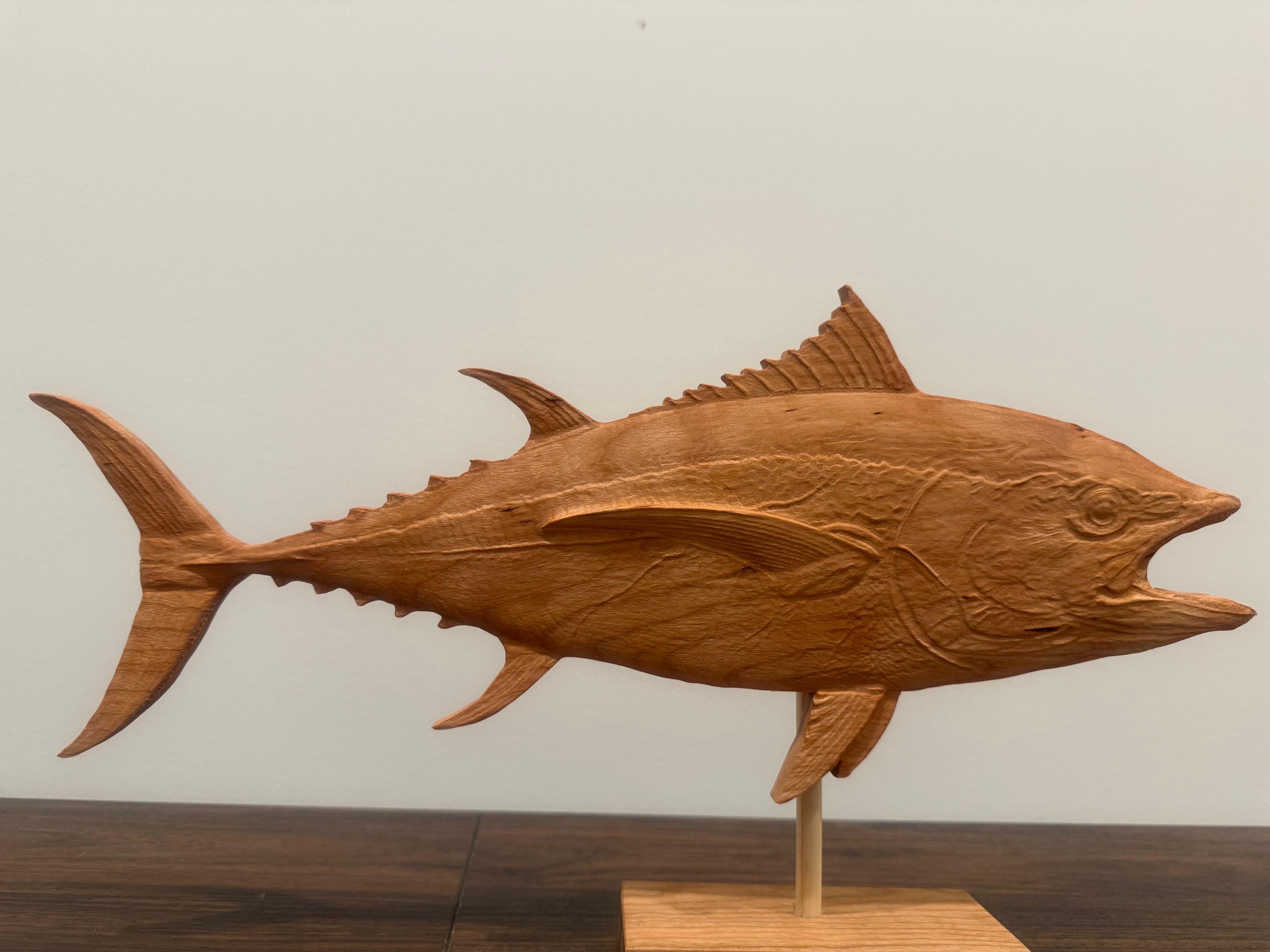 Wood tuna carving - Etsy 日本