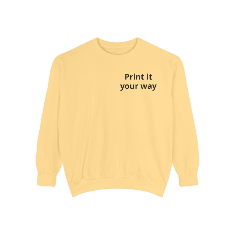 Sweatshirt | Customizable Minimal Text Crewneck | Garment Dyed | unisex sweatshirt | Wilderness Adventure | Nomad Collective image 11