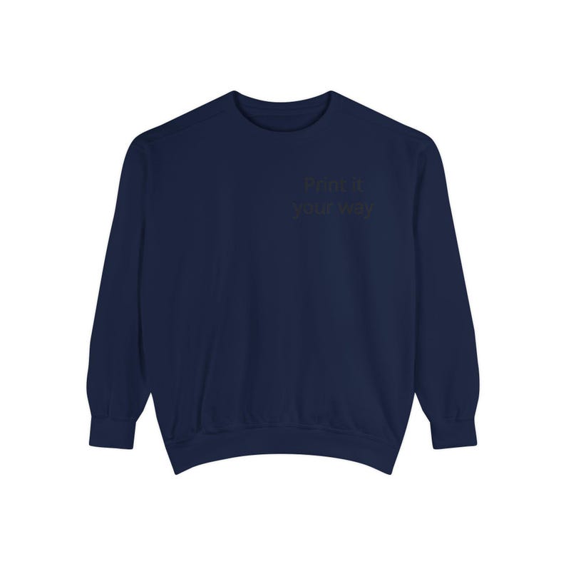 Sweatshirt | Customizable Minimal Text Crewneck | Garment Dyed | unisex sweatshirt | Wilderness Adventure | Nomad Collective image 19