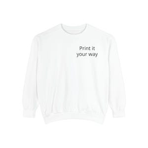 Sweatshirt | Customizable Minimal Text Crewneck | Garment Dyed | unisex sweatshirt | Wilderness Adventure | Nomad Collective image 9
