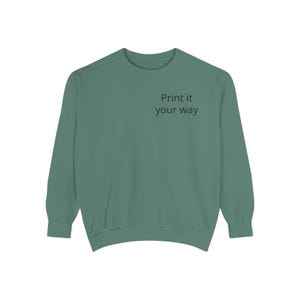 Sweatshirt | Customizable Minimal Text Crewneck | Garment Dyed | unisex sweatshirt | Wilderness Adventure | Nomad Collective image 15
