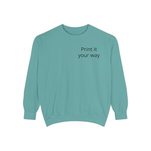 Sweatshirt | Customizable Minimal Text Crewneck | Garment Dyed | unisex sweatshirt | Wilderness Adventure | Nomad Collective image 16