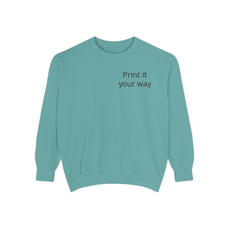 Sweatshirt | Customizable Minimal Text Crewneck | Garment Dyed | unisex sweatshirt | Wilderness Adventure | Nomad Collective image 16